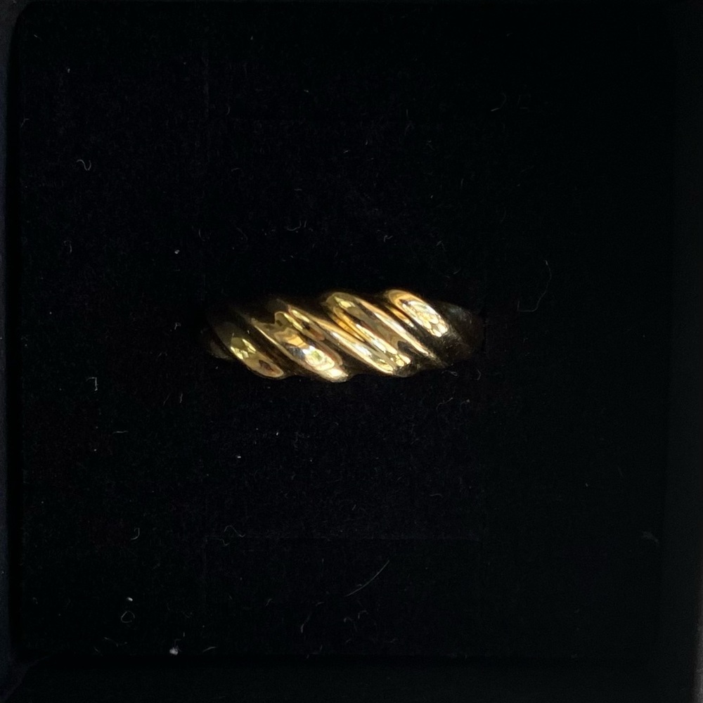 Croissant Ring- SOLID GOLD